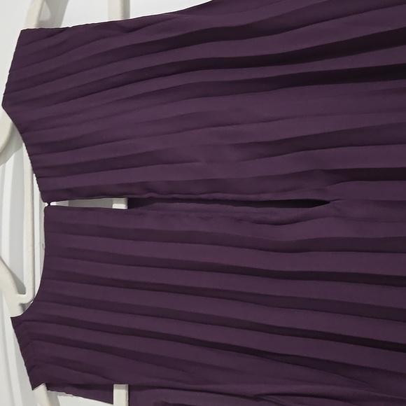 BB DAKOTA Edisto pleated dress in Black Orchid Plum Sz M NWOT - Picture 5 of 6